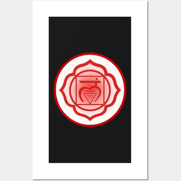 Grounded and balanced Root Chakra- Pink Wall Art by EarthSoul